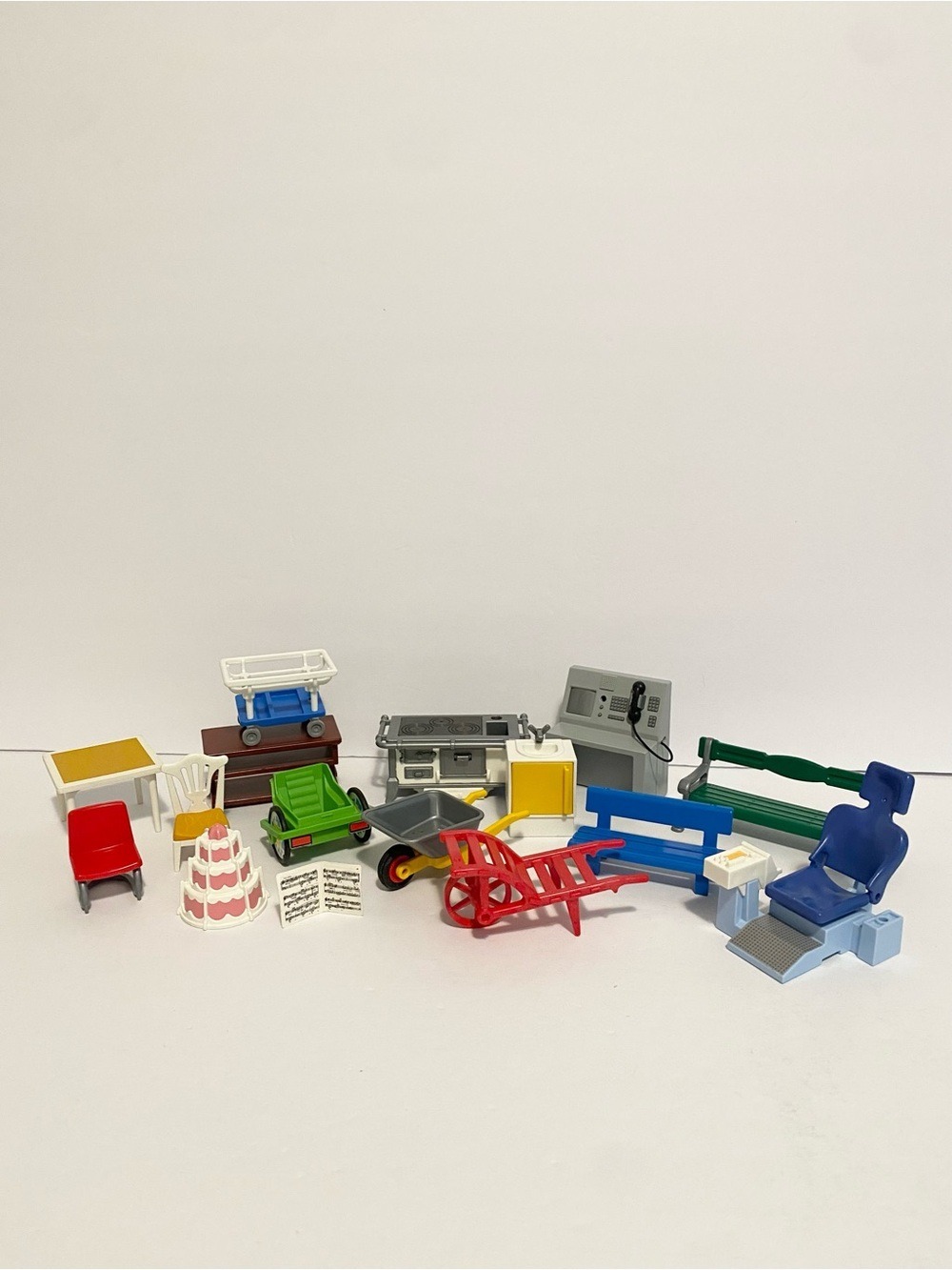 Playmobil Accessories Lot Chair Wagon Cake Dentist Dollhouse Figure Bundle Toys